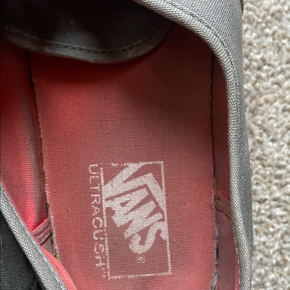 Vans Men's Gray and Red Sneakers - Picture 9 of 13